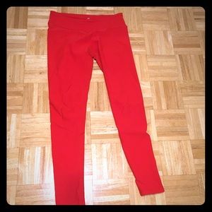 Fabletics Red Yoga Pants